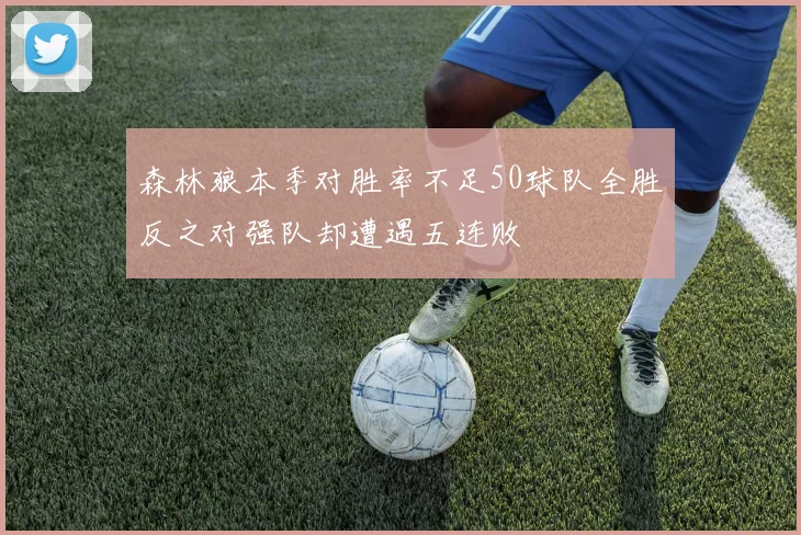 森林狼本季对胜率不足50球队全胜反之对强队却遭遇五连败